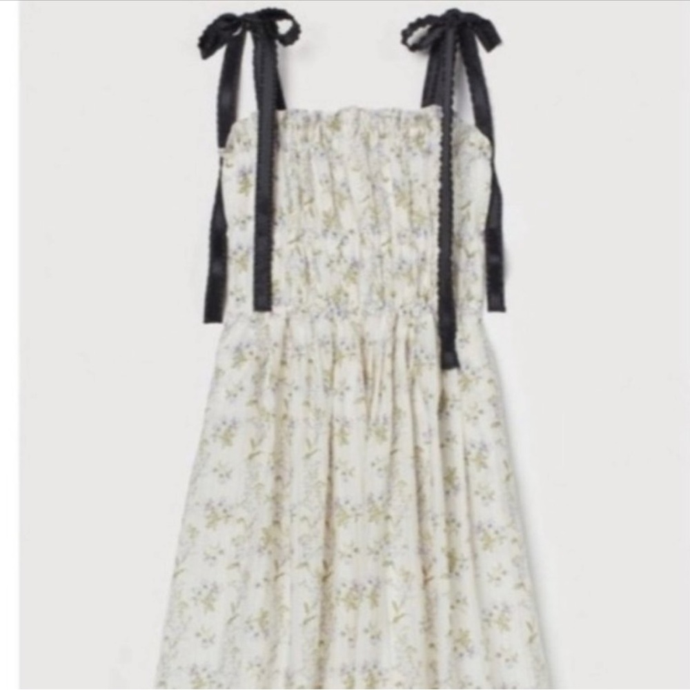 H&M Brock Collection Blogger Tie Strap floral dress